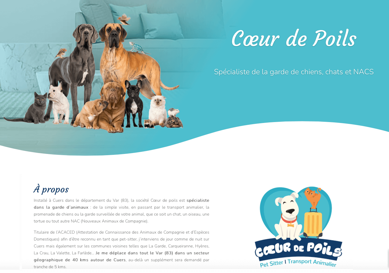 Cœur De Poils Pet Sitter I Garde D Animaux I Transport Animalier I Cuers